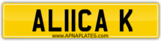 alicia keys number plate