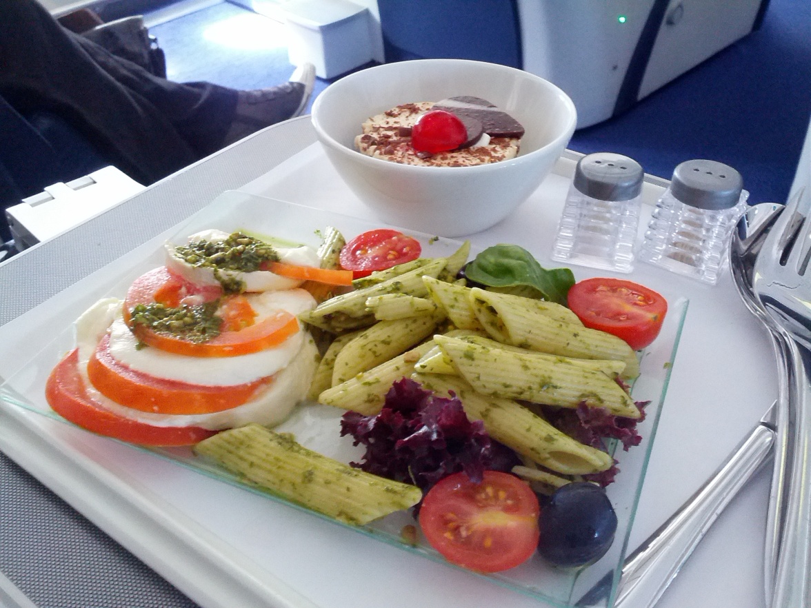 south african airways first class food