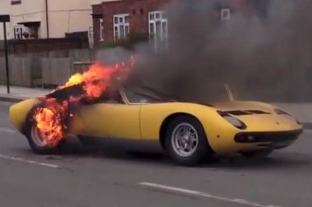 Billionaire sues repairer after Lamborghini bursts into flames 